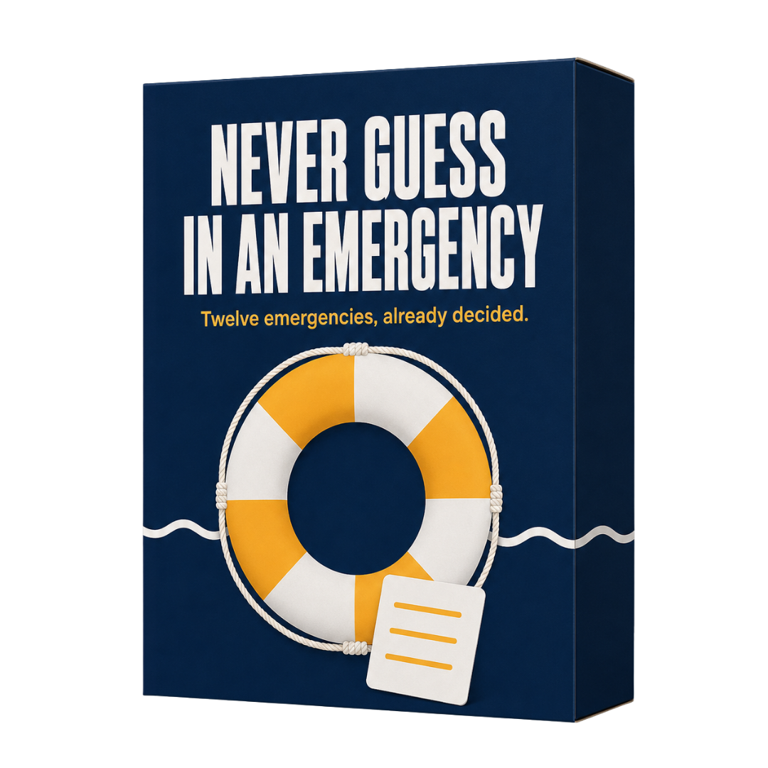Never Guess In An Emergency