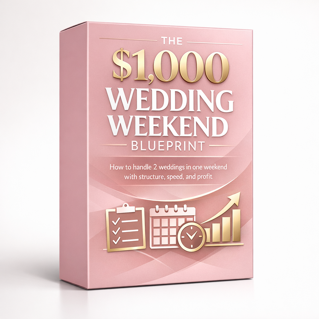 The $1,000 Wedding Weekend Blueprint