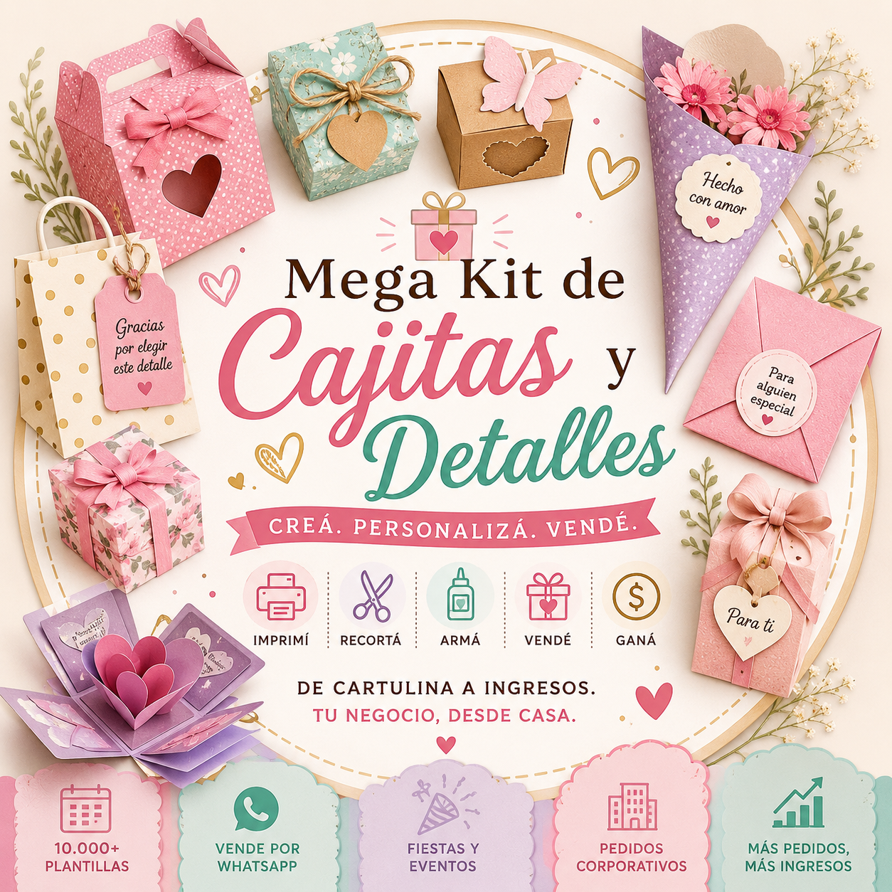 Mega Kit de Cajitas y Detalles